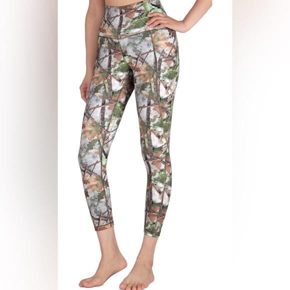 Free Leaper Yoga Pants with Pockets for Women Stretchy Leggings Camouflage XL - Picture 3 of 5